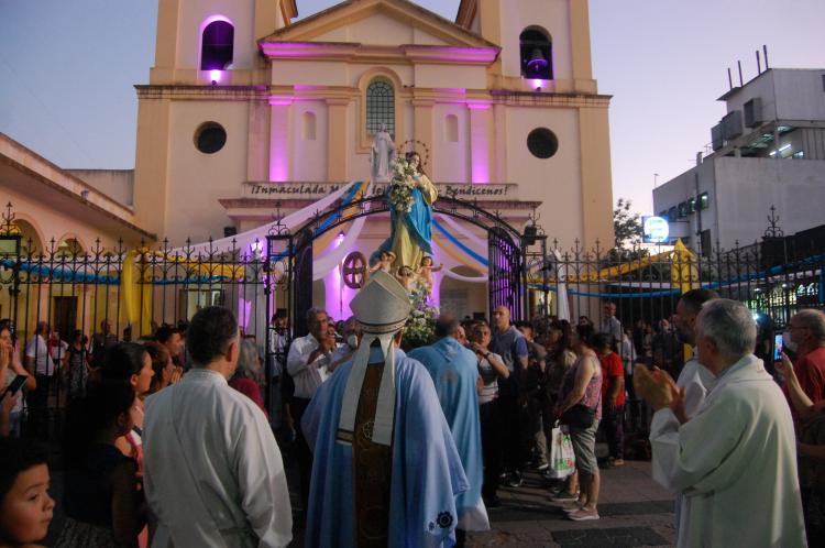 Quilmes celebró la fiesta de la patrona de la diócesis, la Inmaculada Virgen María