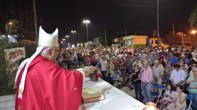 Mons. Zurbriggen inició las visitas a las parroquias de su diócesis