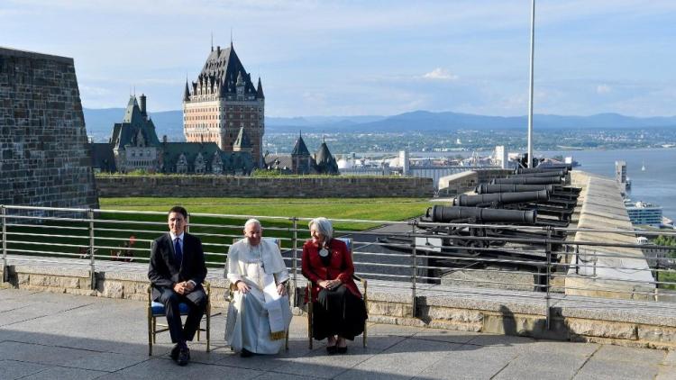 "Necesitamos curar las heridas del odio", pidió el Papa en Quebec