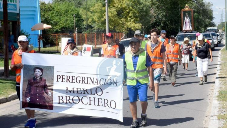 Novena peregrinación brocheriana desde la localidad sanluiseña de Merlo