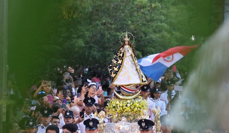 Paraguay declara Patrimonio Cultural Inmaterial a la festividad de la Virgen de Caacupé