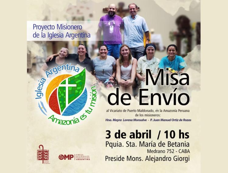 Parten hacia Perú los primeros misioneros del proyecto "Iglesia Argentina: Amazonía es tu misión"