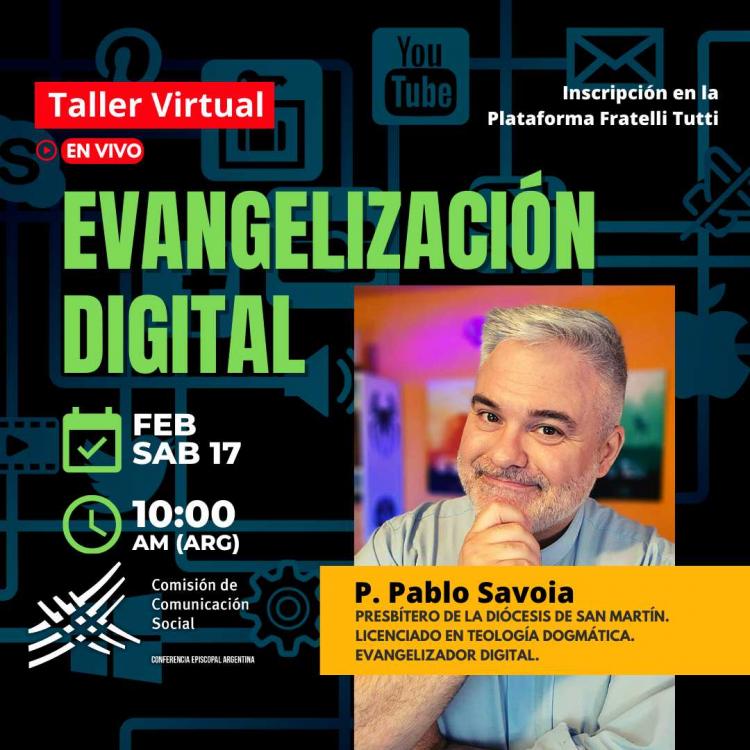 La plataforma 'Fratelli Tutti' lanza un Taller de Evangelización Digital