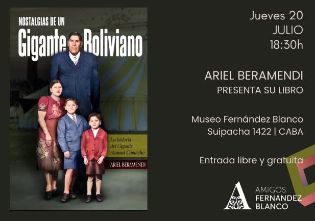 Presentan en Buenos Aires la novela 'Nostalgias de un gigante boliviano'