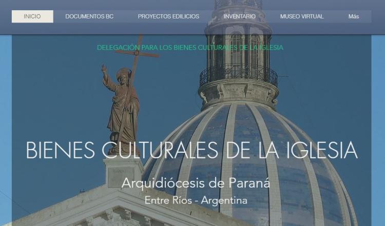 Bienes culturales de la arquidiócesis de Paraná inaugura nuevo sitio web