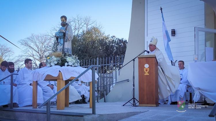 Río Cuarto: Fiesta de San Cayetano en la parroquia convertida en santuario diocesano