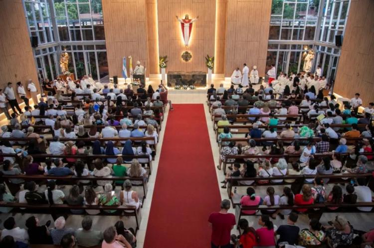 San Juan Pablo II tiene su propia parroquia y santuario en Puerto Iguazú