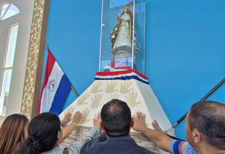 San Justo: el templo diocesano de la Virgen de Caacupé se convirtió en santuario