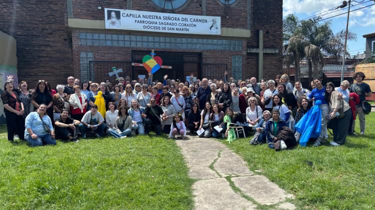 San Martín: peregrinación jubilar a la futura sede de Cáritas Diocesana San Martín: peregrinación jubilar a la futura sede de Cáritas Diocesana