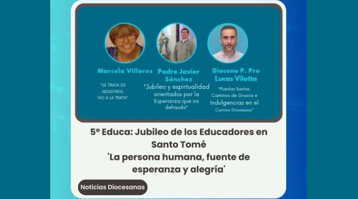 Santo Tomé celebra el quinto Jubileo de los Educadores Santo Tomé celebra el quinto Jubileo de los Educadores