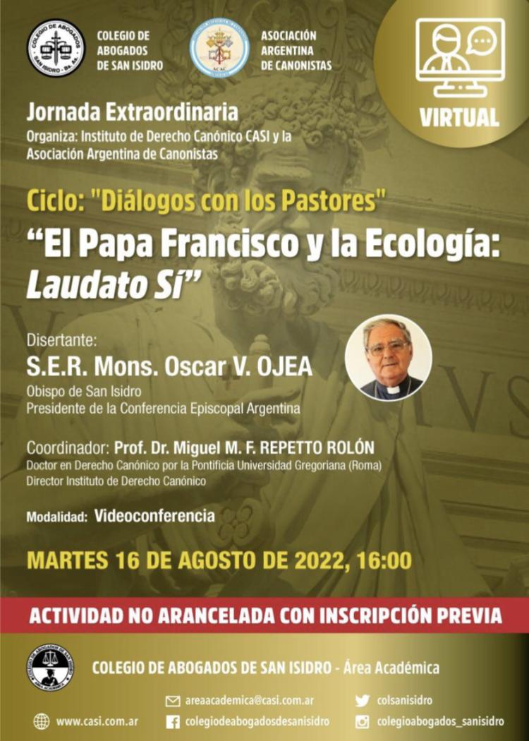 Disertación sobre "El papa Francisco y la ecología: Laudato si'"