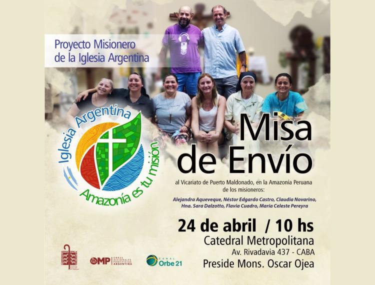 Seis misioneros argentinos serán enviados a la Amazonía peruana