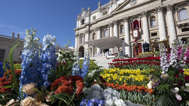 Semana Santa: la plaza y la basílica de San Pedro serán un jardín multicolor