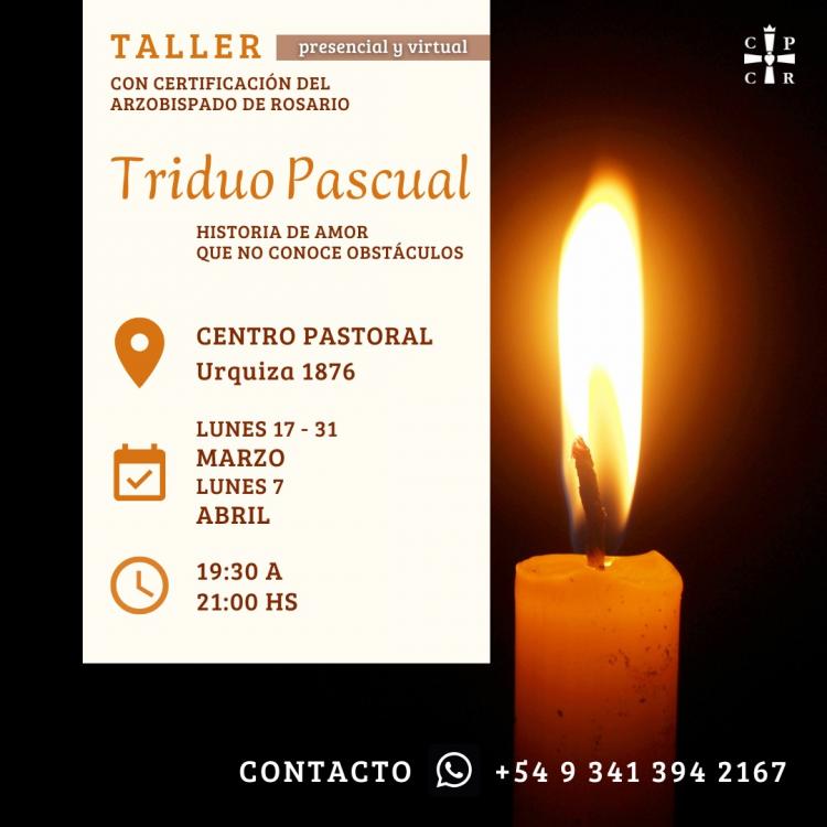 Rosario: taller sobre el Triduo Pascual en el centro pastoral 'Padre Vallet'