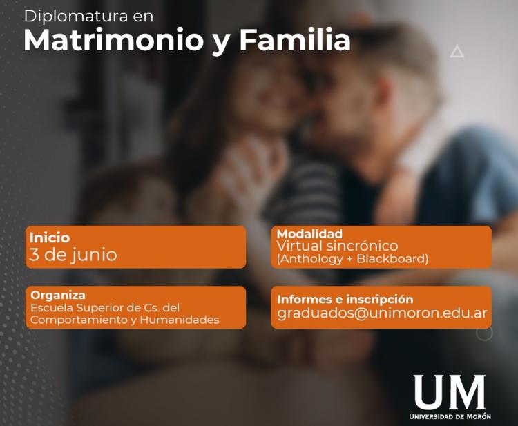 UM: Inscriben en la Diplomatura en Matrimonio y Familia