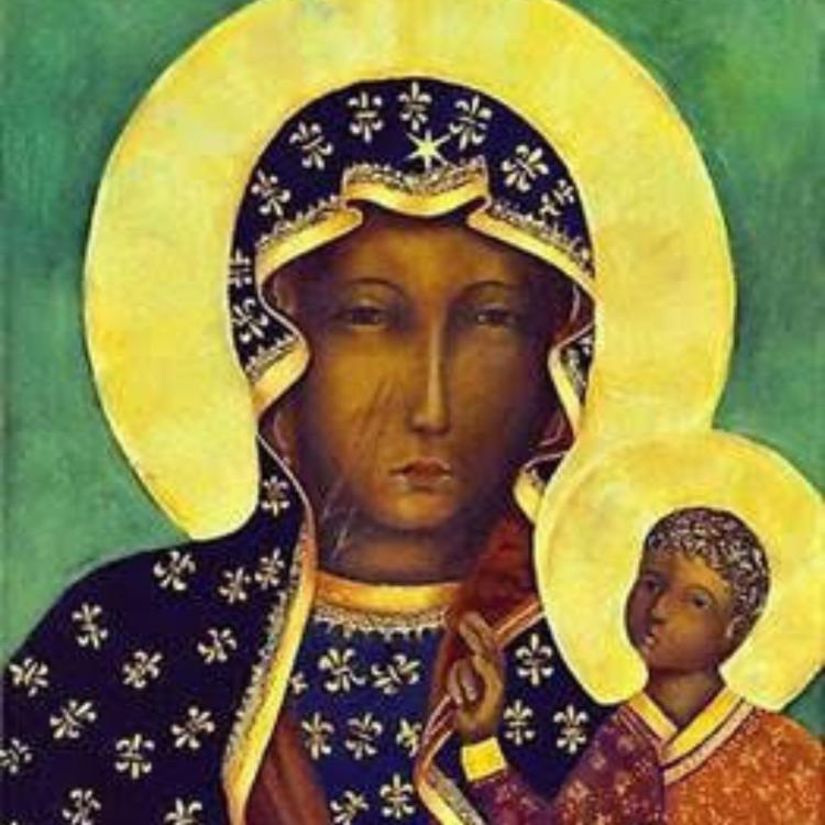 Una imagen de la Virgen de Czestochowa está peregrinando por la Argentina