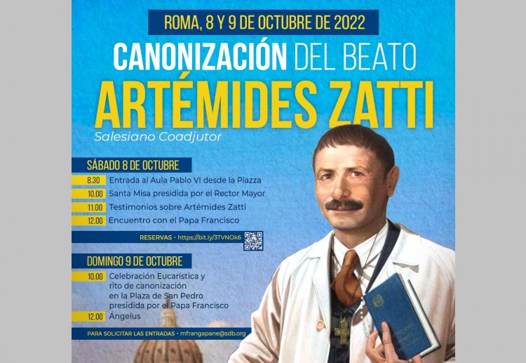 Ya está disponible el programa de la canonización de Don Zatti